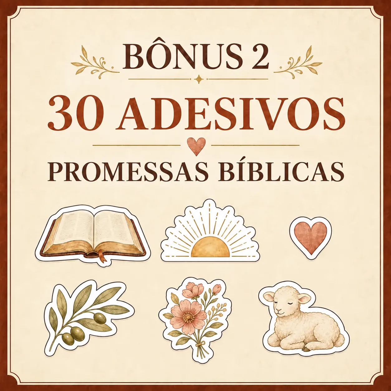 Bônus 2 - Adesivos de Promessas Bíblicas